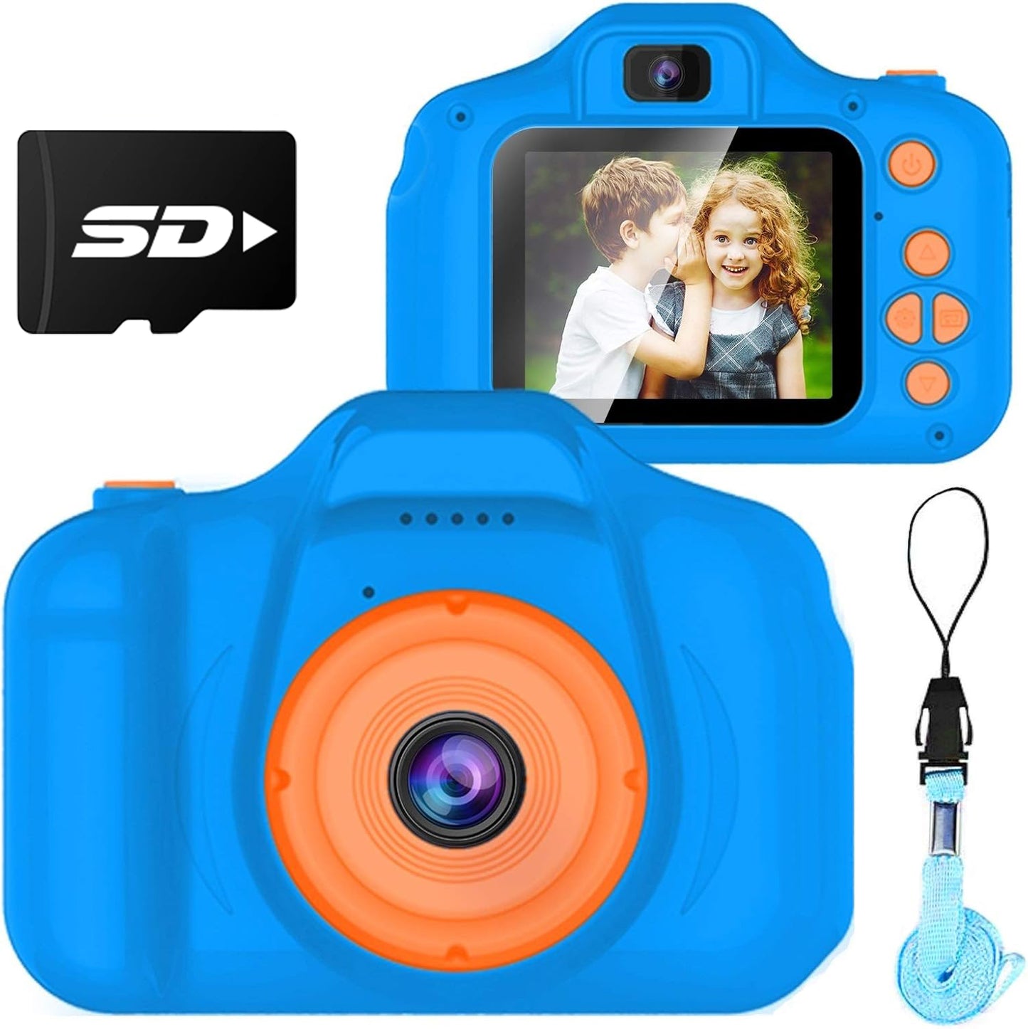 Dylanto Upgrade Kids Selfie Camera, Christmas Birthday Gifts for Girls&Boys Age 3-9, HD Digital Video Cameras for Toddler, Portable Toy for 3 4 5 6 7 8 9 Year Old Girls with 8GB SD Card-Purple