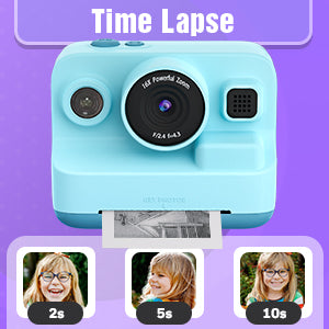 Dylanto Kids Camera Instant Print,1080P Kids Instant Cameras That Print Photos,Christmas Birthday Gifts for Girls Age 3-12,Portable Toy for 3 4 5 6 7 8 9 10 Year Old Girls Boys-Blue