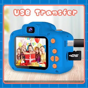 Dylanto Upgrade Kids Selfie Camera, Christmas Birthday Gifts for Girls&Boys Age 3-9, HD Digital Video Cameras for Toddler, Portable Toy for 3 4 5 6 7 8 9 Year Old Girls with 8GB SD Card-Purple