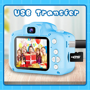 Dylanto Upgrade Kids Selfie Camera, Christmas Birthday Gifts for Girls&Boys Age 3-9, HD Digital Video Cameras for Toddler, Portable Toy for 3 4 5 6 7 8 9 Year Old Girls with 8GB SD Card-Purple